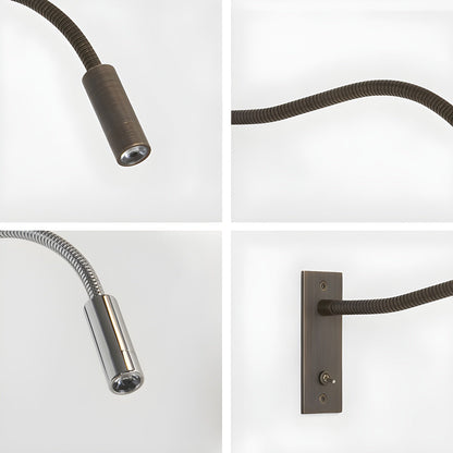 Flexible Gooseneck Wall Lamp with USB Charging