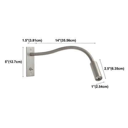Flexible Gooseneck Wall Lamp with USB Charging