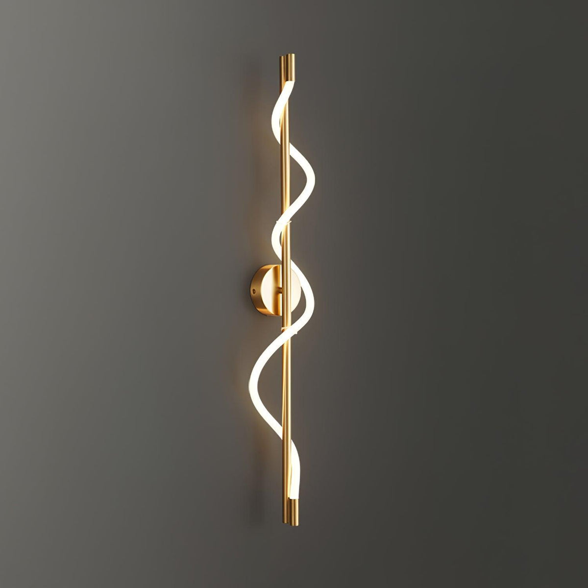 Flexible Linear Wall Lamp with Dimmable LED — detail view