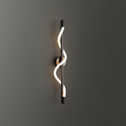 Flexible Linear Wall Lamp with Dimmable LED — side view