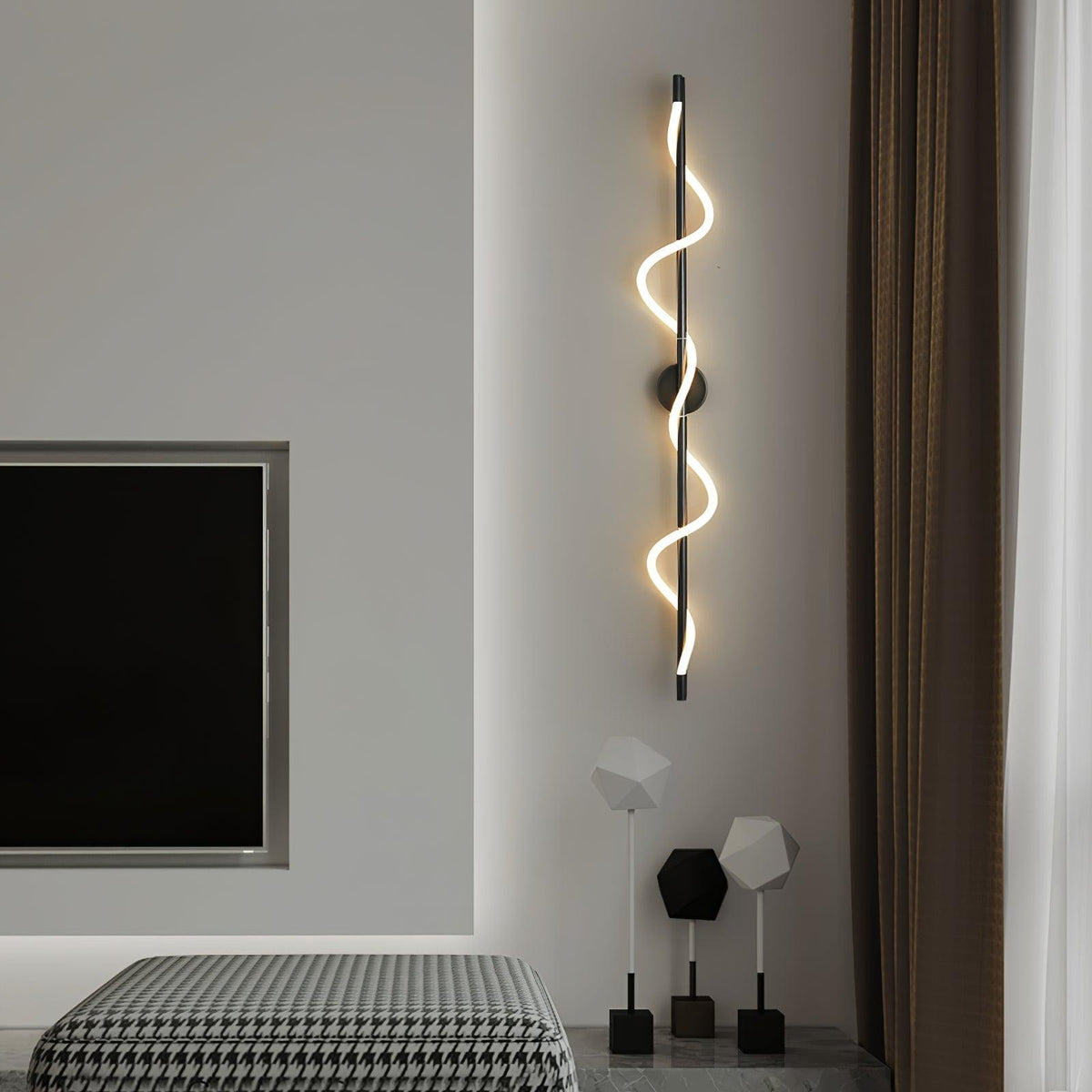 Flexible Linear Wall Lamp with Dimmable LED