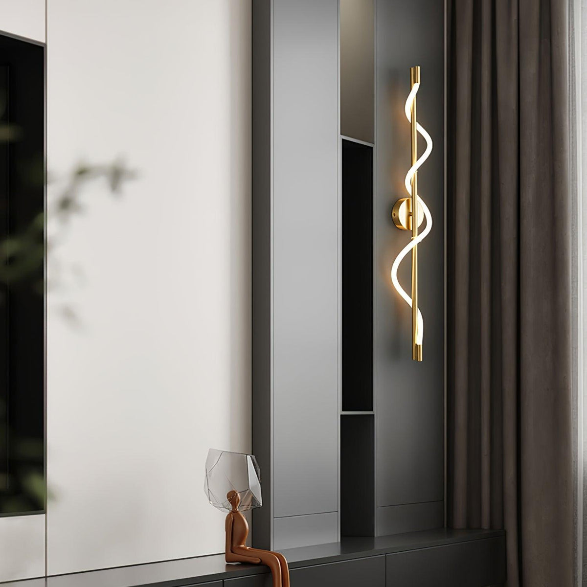 Flexible Linear Wall Lamp with Dimmable LED