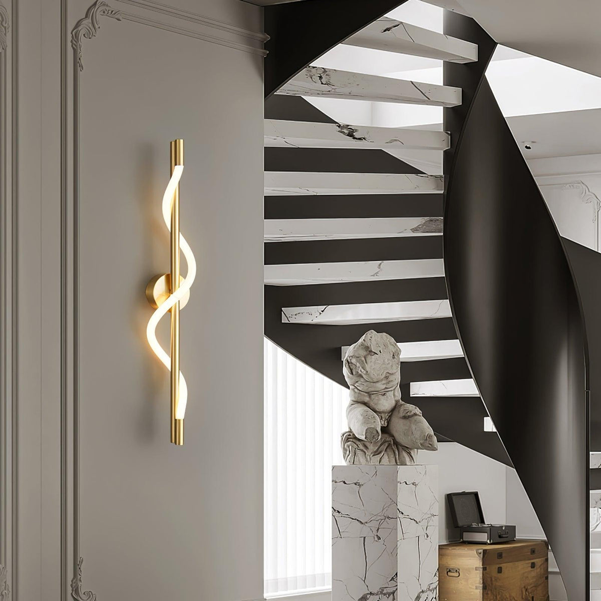 Flexible Linear Wall Lamp with Dimmable LED