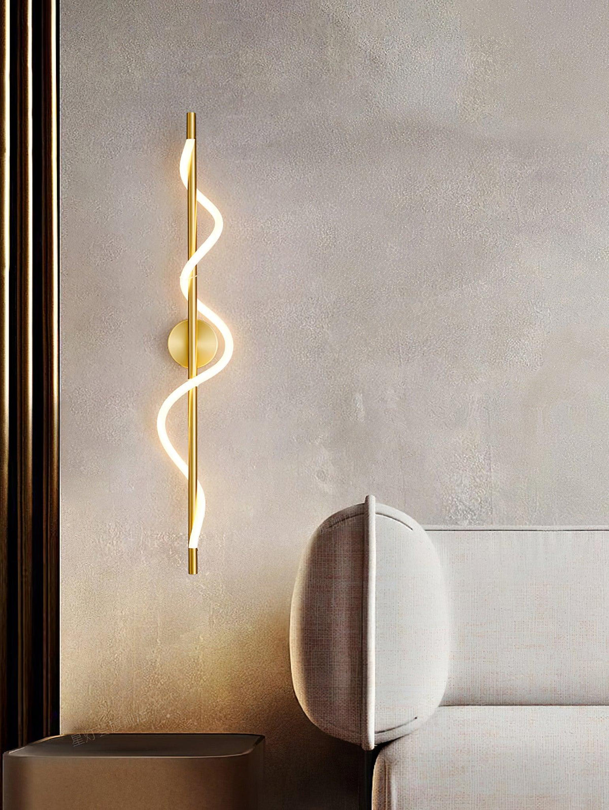 Flexible Linear Wall Lamp with Dimmable LED