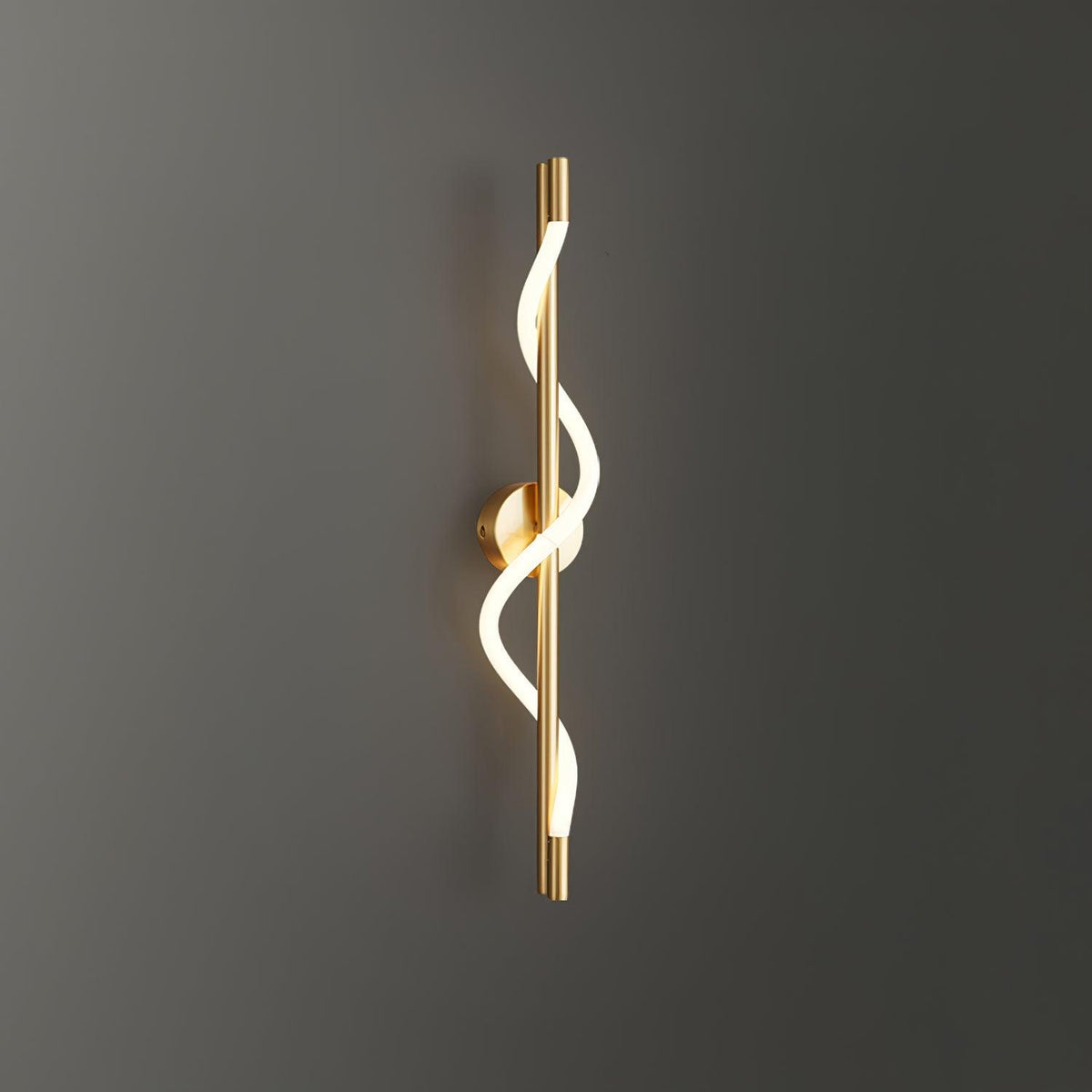 Flexible Linear Wall Lamp with Dimmable LED — front view
