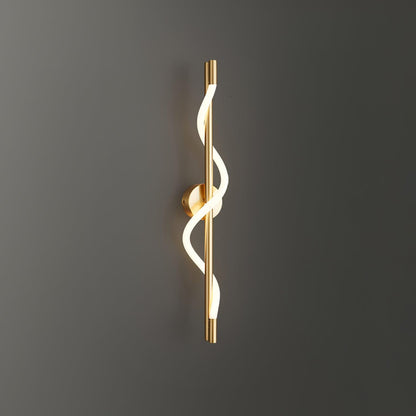 Flexible Linear Wall Lamp with Dimmable LED — front view