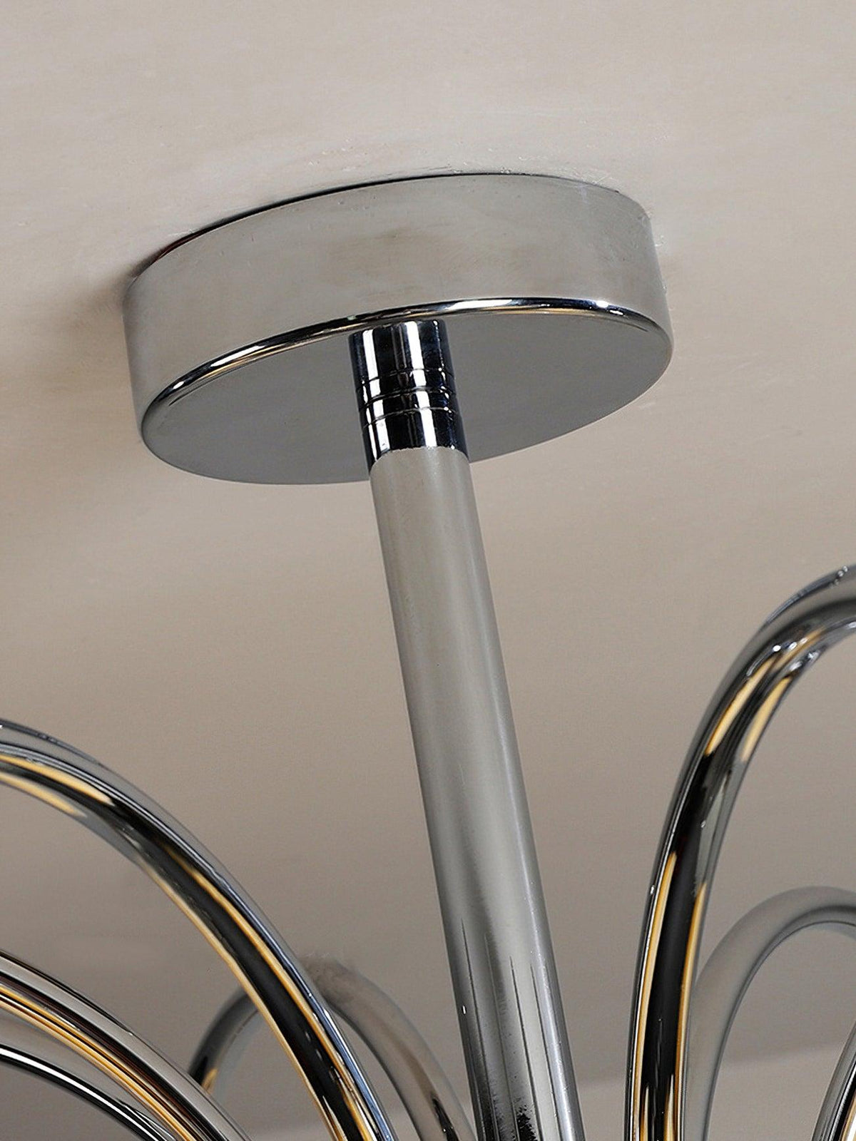 Floral Glass Chandelier with Dimmable Lighting