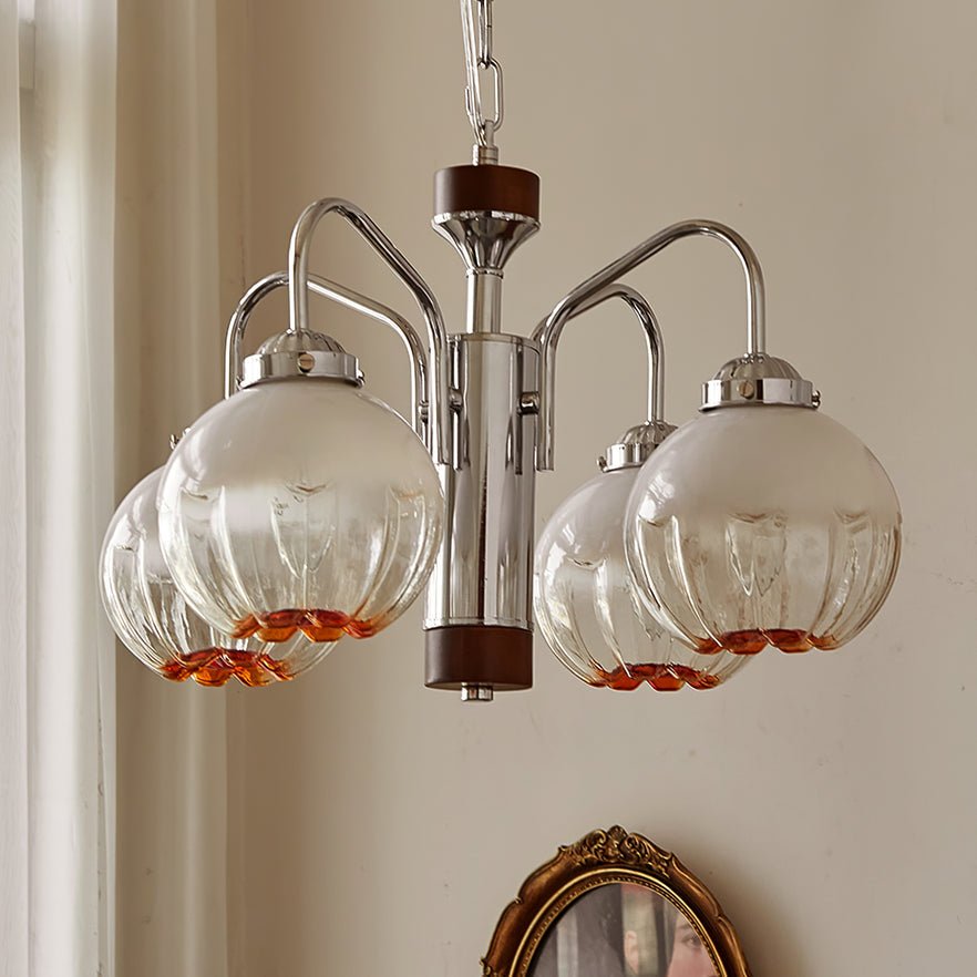 Flower Bud Chandelier with Dimmable LED — side view