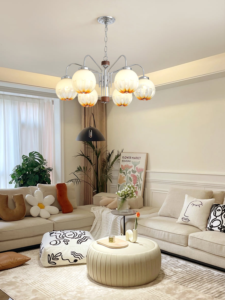 Flower Bud Chandelier with Dimmable LED