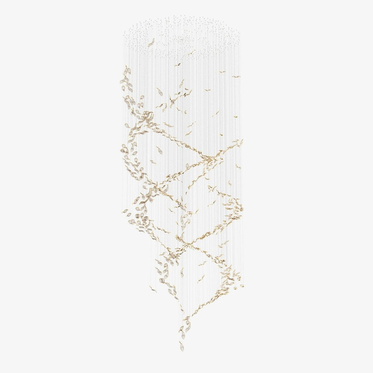Fluttering Leaves Chandelier with Adjustable Brightness