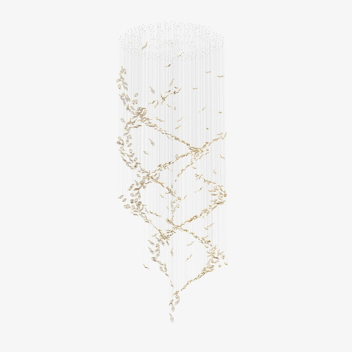Fluttering Leaves Chandelier with Adjustable Brightness — detail view