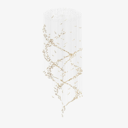 Fluttering Leaves Chandelier with Adjustable Brightness — detail view