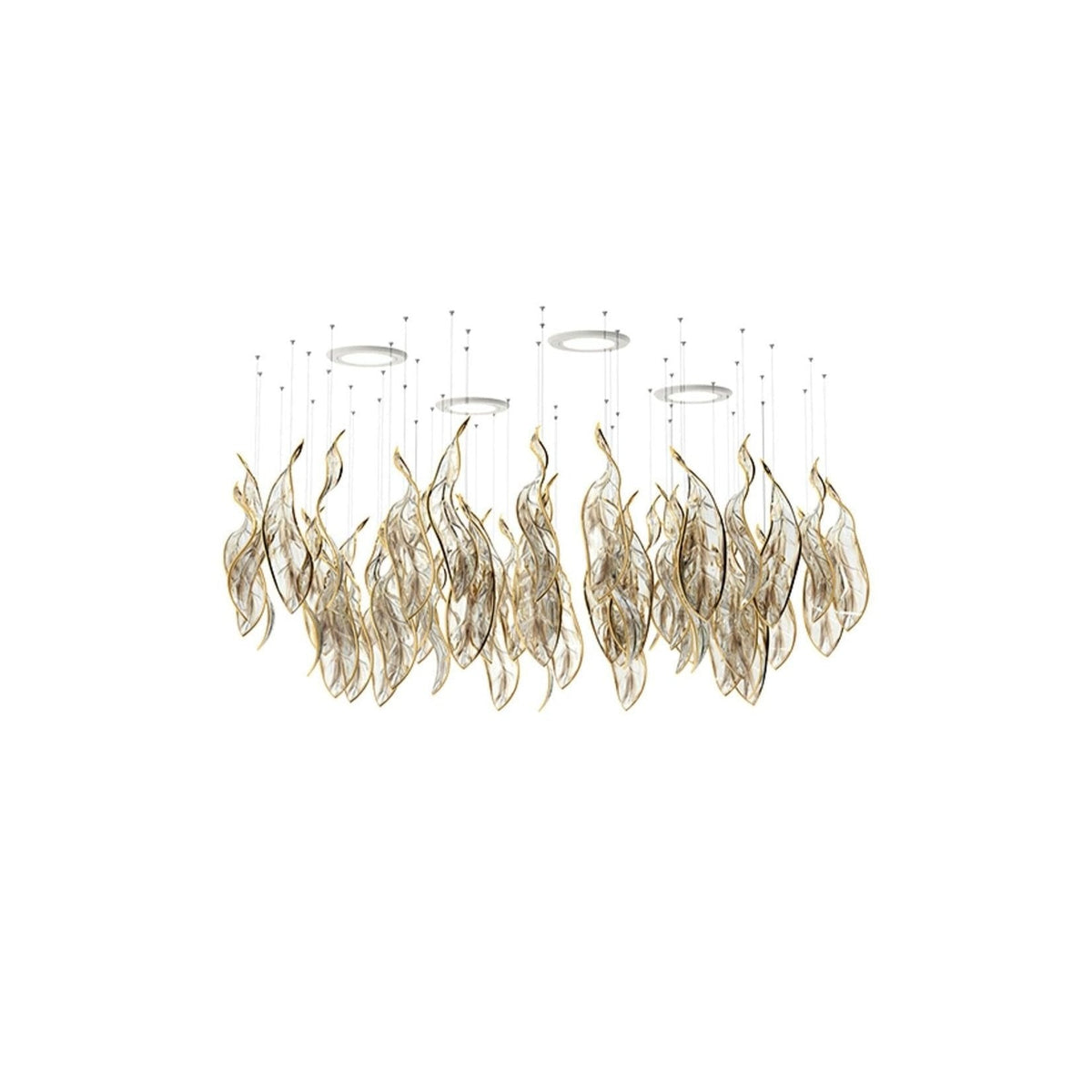 Fluttering Leaves Chandelier with Adjustable Brightness
