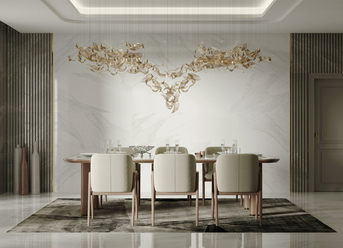 Fluttering Leaves Chandelier with Adjustable Brightness