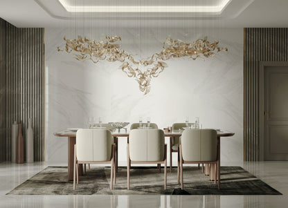 Fluttering Leaves Chandelier with Adjustable Brightness