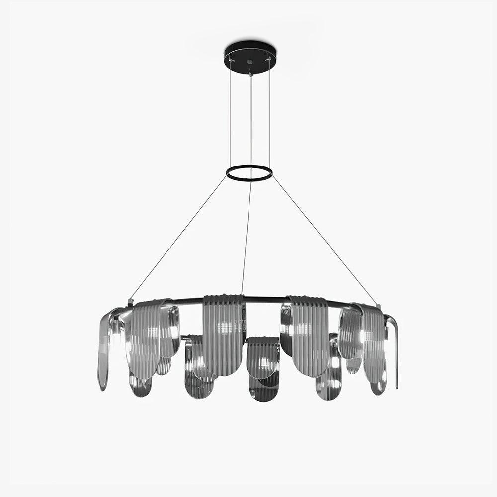 Brass Chandelier with Adjustable Height