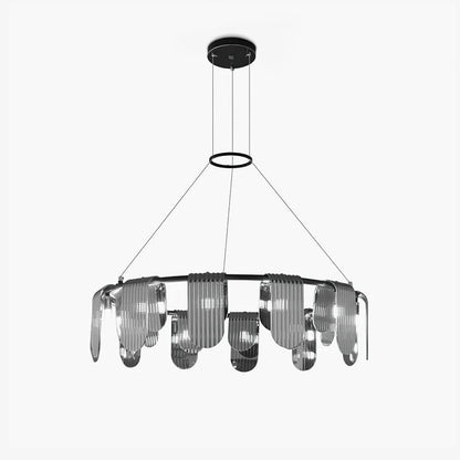 Brass Chandelier with Adjustable Height