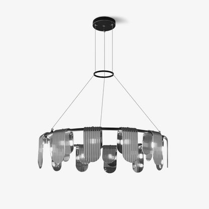 Brass Chandelier with Adjustable Height