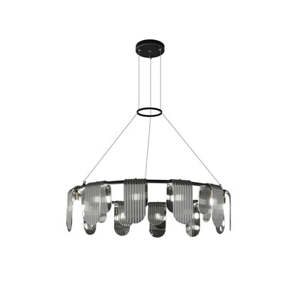 Brass Chandelier with Adjustable Height