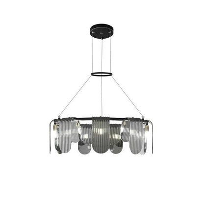 Brass Chandelier with Adjustable Height — detail view