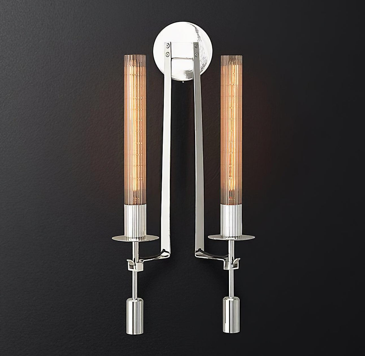 French Classic Wall Lamp with Adjustable Brightness — front view