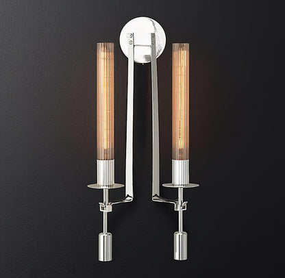 French Classic Wall Lamp with Adjustable Brightness — front view