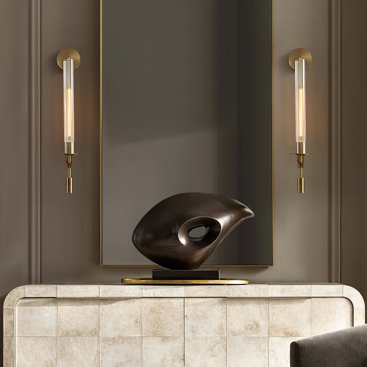 French Classic Wall Lamp with Adjustable Brightness