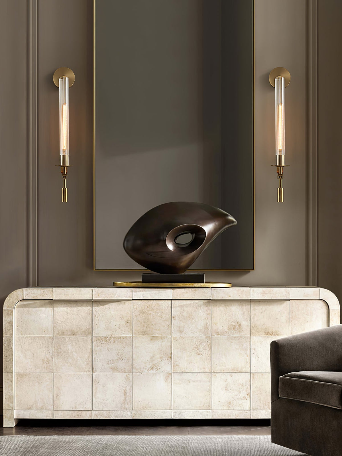 French Classic Wall Lamp with Adjustable Brightness
