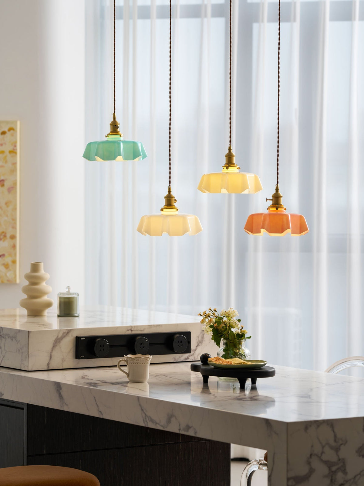 French Flower Pendant Light Position 124
