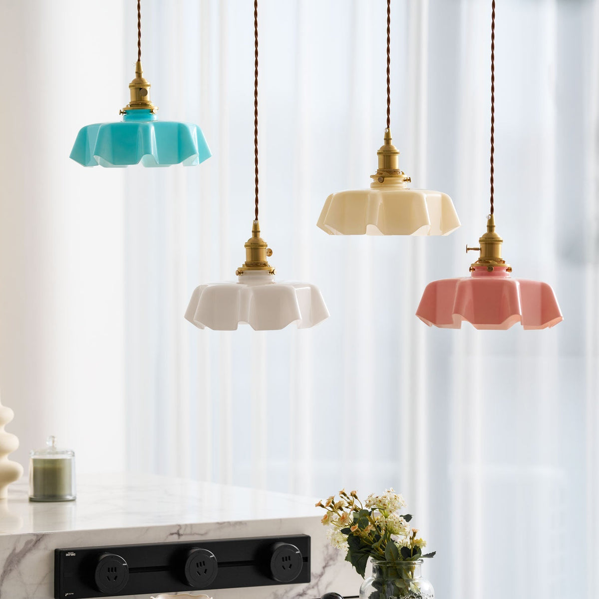 French Flower Pendant Light Position 128
