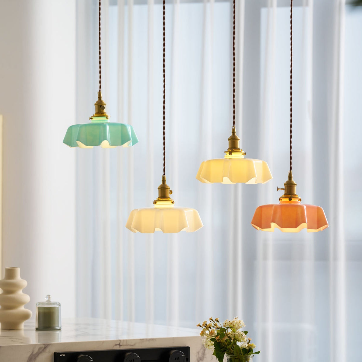 French Flower Pendant Light Position 130