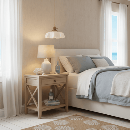 French-Style Flower Pendant Light, Soft Glow — lifestyle view