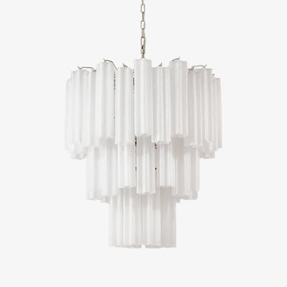 Frosted Glass Tubes Chandelier, Modern Design