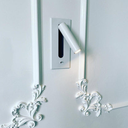 Folded Back Bedside Wall Lamp, Space-Saving Design