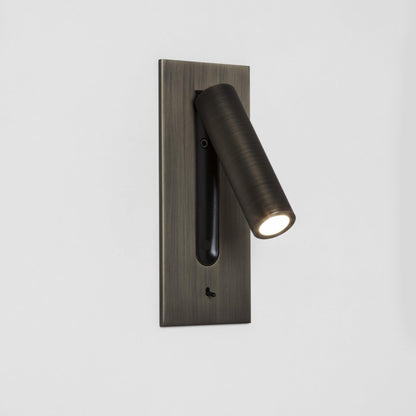 Folded Back Bedside Wall Lamp, Space-Saving Design
