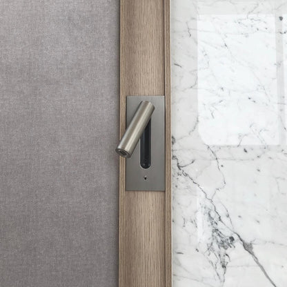 Folded Back Bedside Wall Lamp, Space-Saving Design