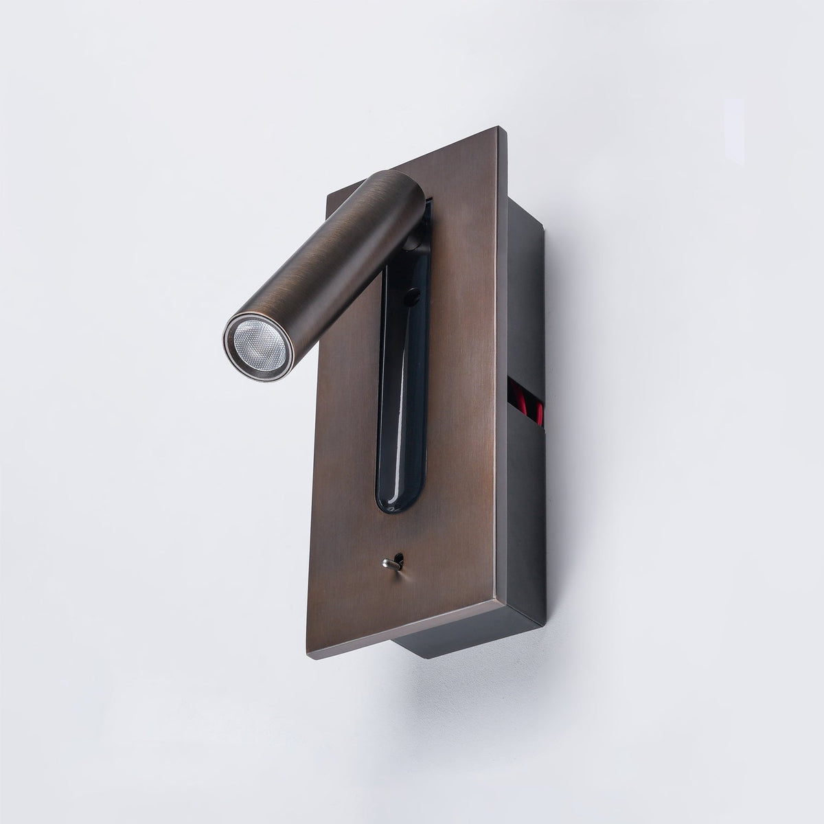 Folded Back Bedside Wall Lamp, Space-Saving Design