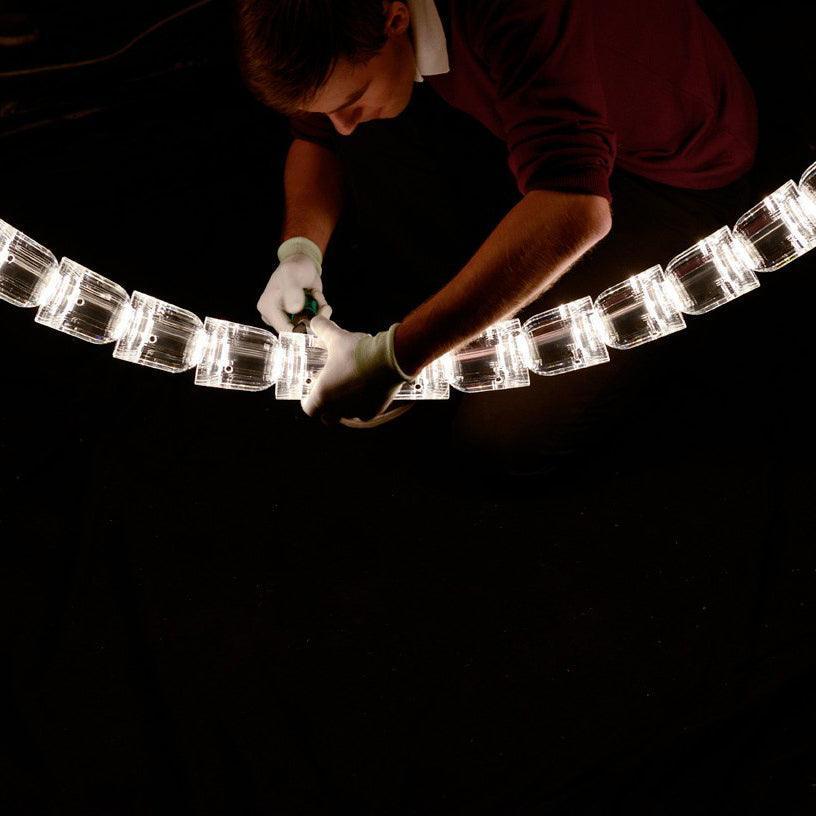 Infinity Loop LED Chandelier, Dimmable