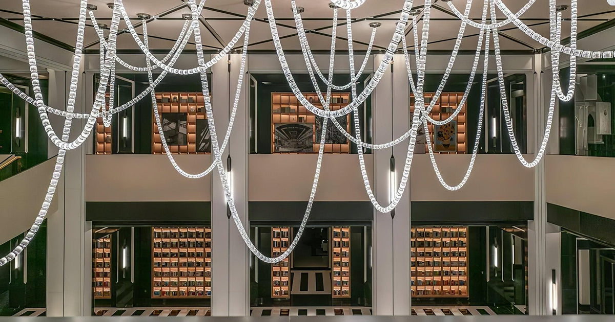 Infinity Loop LED Chandelier, Dimmable