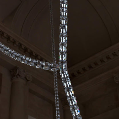 Infinity Loop LED Chandelier, Dimmable