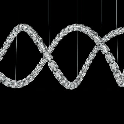 Infinity Loop LED Chandelier, Dimmable — lifestyle view
