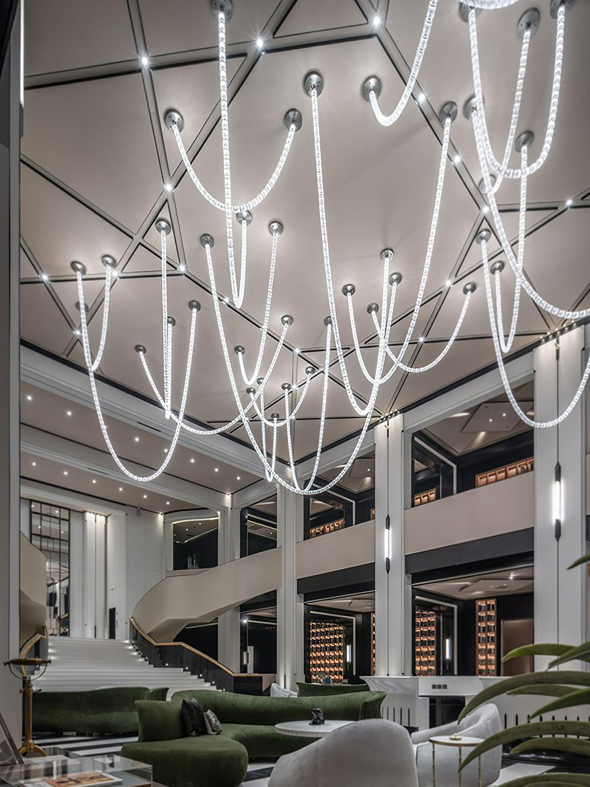Infinity Loop LED Chandelier, Dimmable