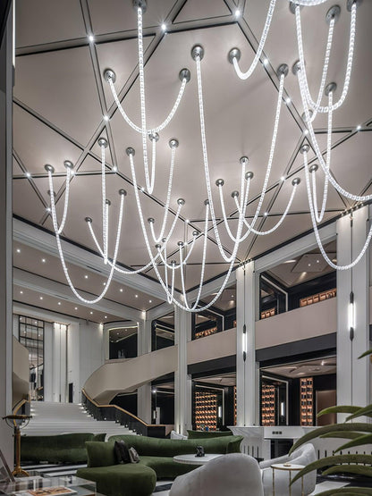 Infinity Loop LED Chandelier, Dimmable