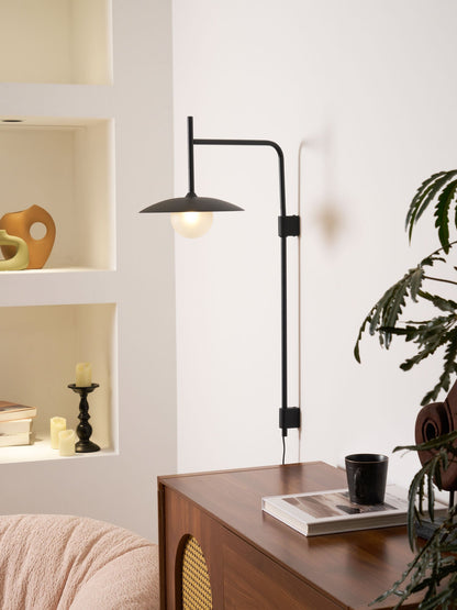 Swing Arm Wall Lamp with Plug-In Design