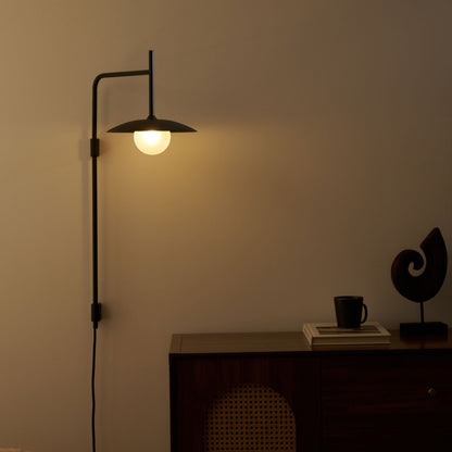 Swing Arm Wall Lamp with Plug-In Design