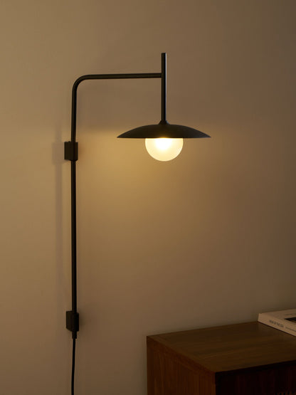 Swing Arm Wall Lamp with Plug-In Design