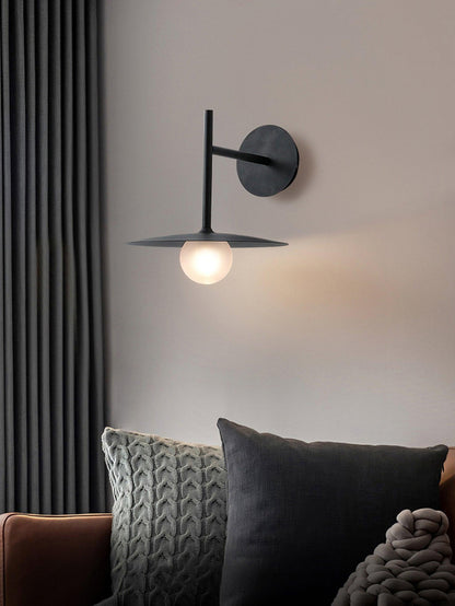 Industrial Iron Wall Lamp with Adjustable Angle — front view