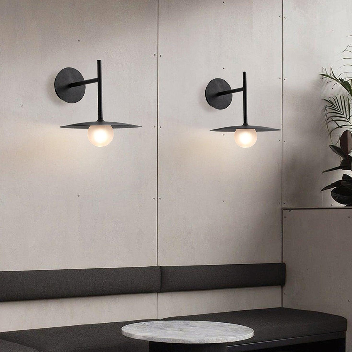 Industrial Iron Wall Lamp with Adjustable Angle — lifestyle view