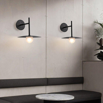 Industrial Iron Wall Lamp with Adjustable Angle — lifestyle view