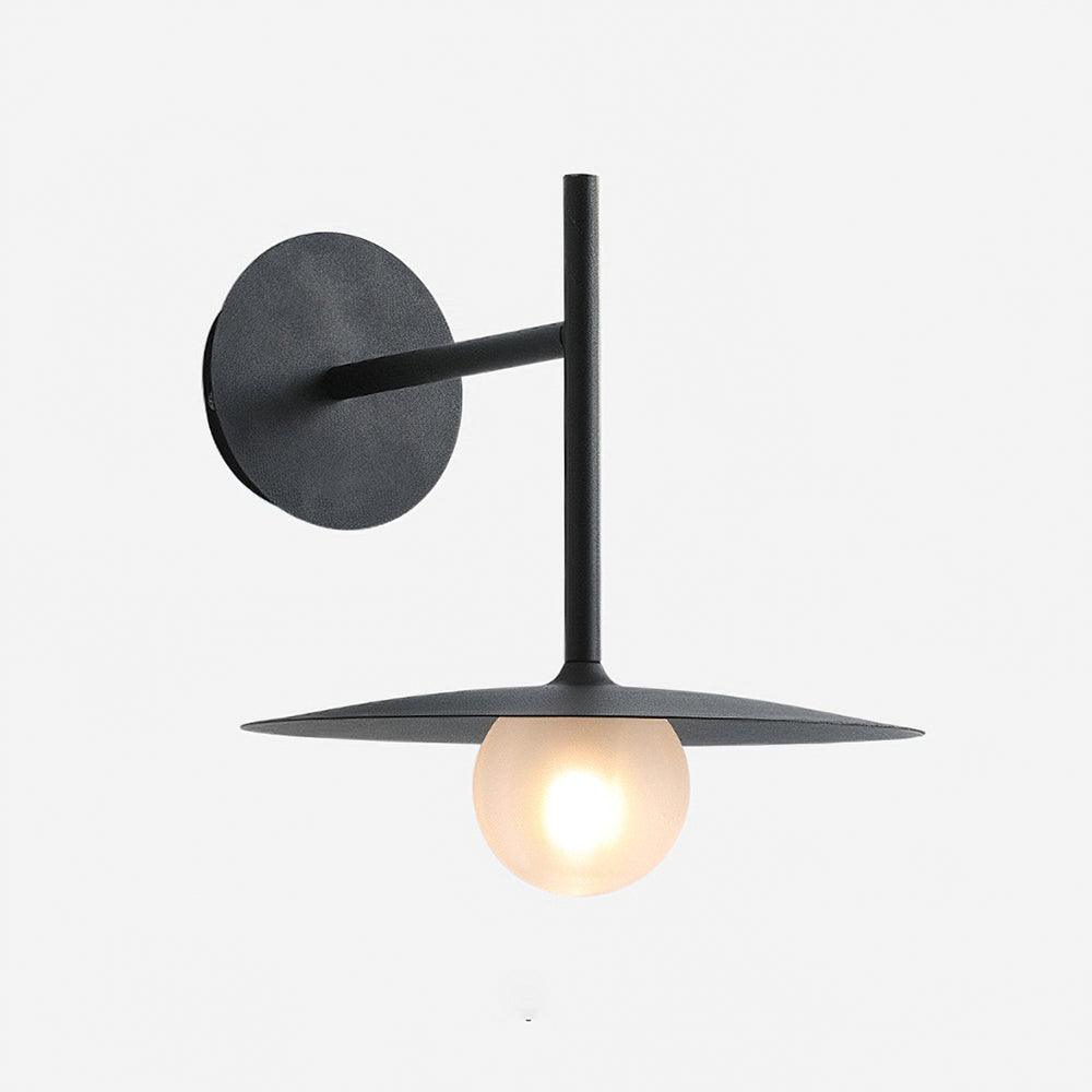 Industrial Iron Wall Lamp with Adjustable Angle — side view